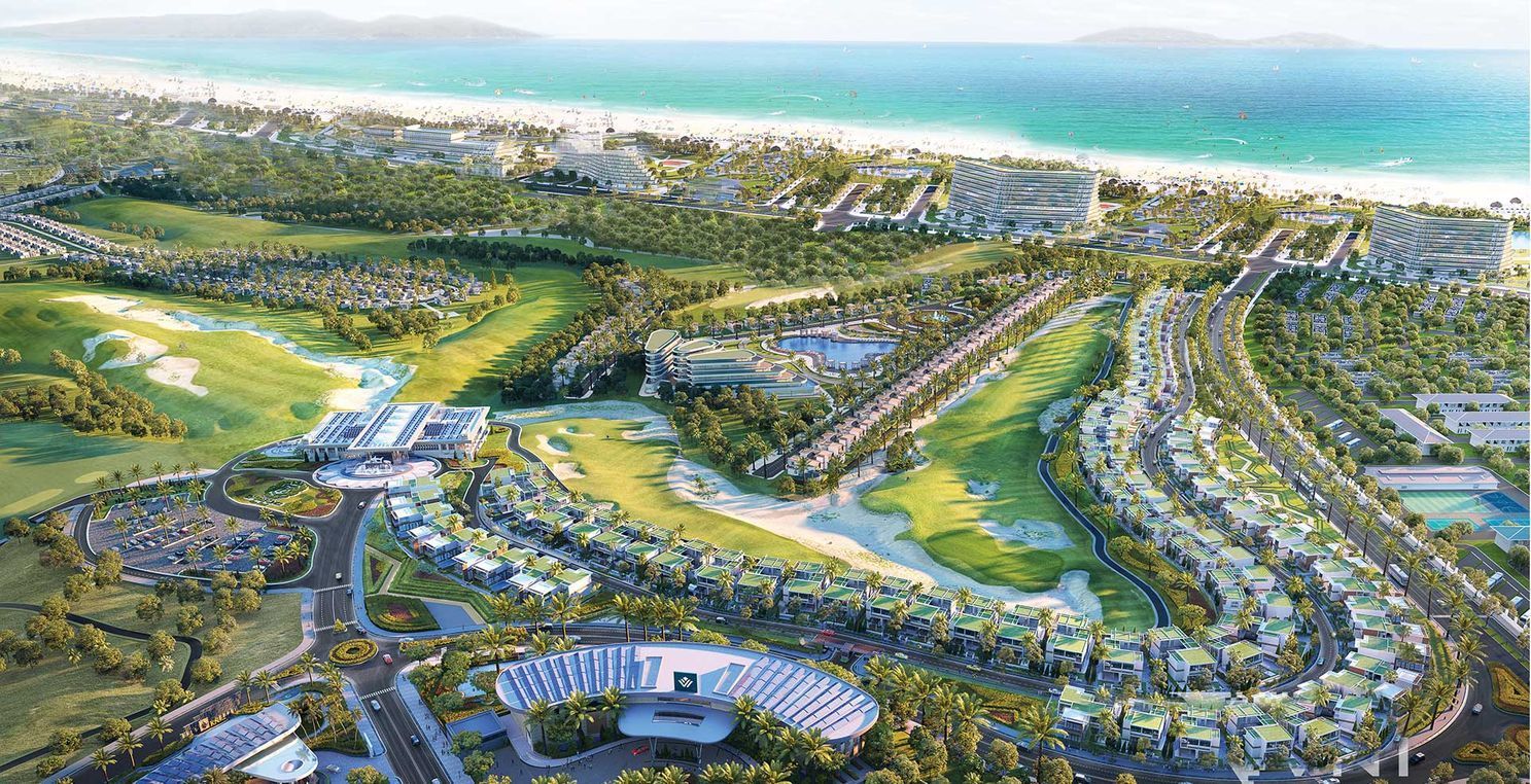 Phối cảnh phân khu sea golf villas para draco kn paradise