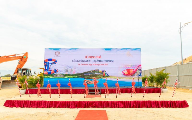 le dong tho cong vien nuoc du an kn paradise cam ranh 2